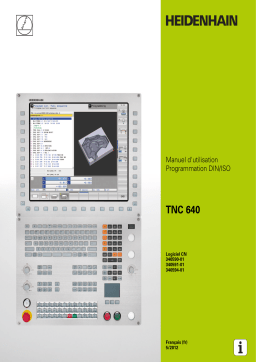 HEIDENHAIN TNC 640/34059x-01 DIN/ISO CNC Control Manuel utilisateur