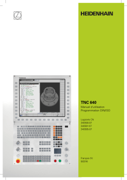 HEIDENHAIN TNC 640 (34059x-07) DIN/ISO CNC Control Manuel utilisateur