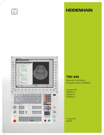 HEIDENHAIN TNC 640 (34059x-07) DIN/ISO CNC Control Manuel utilisateur | Fixfr