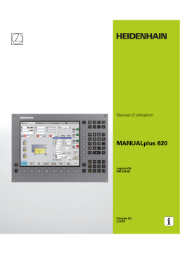 HEIDENHAIN MANUALplus 620/548 328-02 CNC Control Manuel utilisateur