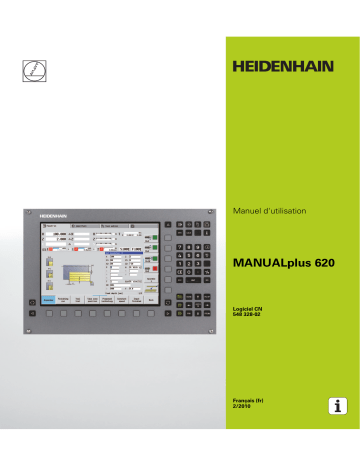 HEIDENHAIN MANUALplus 620/548 328-02 CNC Control Manuel utilisateur | Fixfr