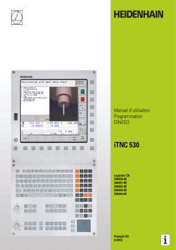 HEIDENHAIN iTNC 530/34049x-08 DIN/ISO CNC Control Manuel utilisateur