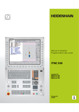 HEIDENHAIN iTNC 530 (60642x-04 SP8) CNC Control Manuel utilisateur