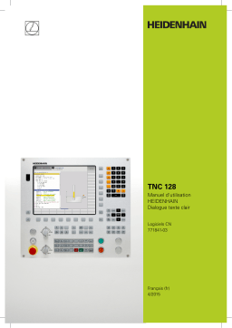 HEIDENHAIN TNC 128 (771841-03) CNC Control Manuel utilisateur