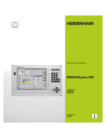 HEIDENHAIN MANUALPlus 620/54843x-02 CNC Control Manuel utilisateur | Fixfr