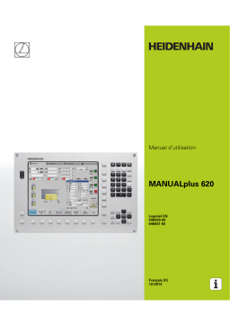 HEIDENHAIN MANUALPlus 620 (54843x-03) CNC Control Manuel utilisateur