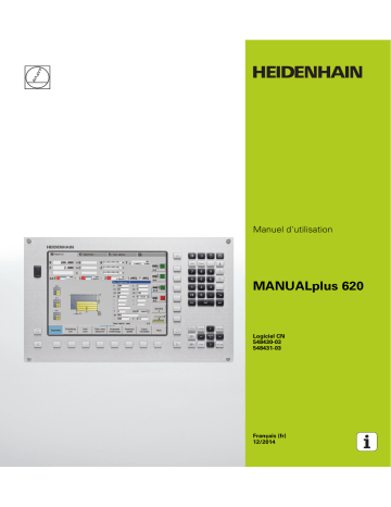 HEIDENHAIN MANUALPlus 620 (54843x-03) CNC Control Manuel utilisateur | Fixfr