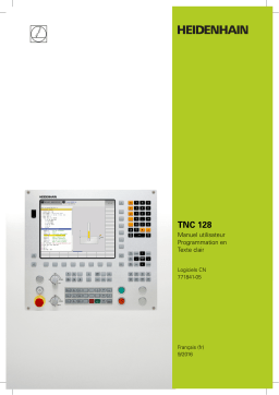 HEIDENHAIN TNC 128 (771841-05) CNC Control Manuel utilisateur