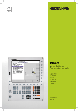 HEIDENHAIN TNC 620 (34056x-04/73498x-02) CNC Control Manuel utilisateur