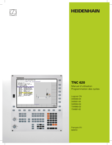 HEIDENHAIN TNC 620 (34056x-04/73498x-02) CNC Control Manuel utilisateur | Fixfr