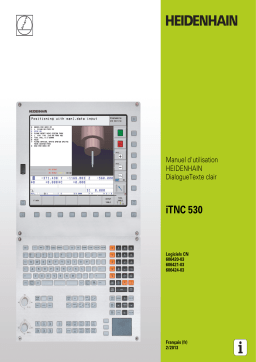 HEIDENHAIN iTNC 530 (60642x-03) CNC Control Manuel utilisateur