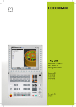 HEIDENHAIN TNC 640 (34059x-05) CNC Control Manuel utilisateur