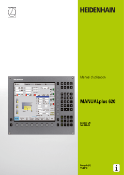 HEIDENHAIN MANUALplus 620/548 328-03 CNC Control Manuel utilisateur