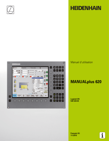 HEIDENHAIN MANUALplus 620/548 328-03 CNC Control Manuel utilisateur | Fixfr