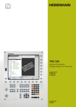 HEIDENHAIN TNC 320 (771851-05) CNC Control Manuel utilisateur