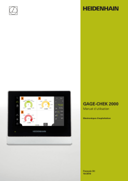 HEIDENHAIN GAGE-CHEK 2000 (1248580.1.1.x) Evaluation Electronic Mode d'emploi