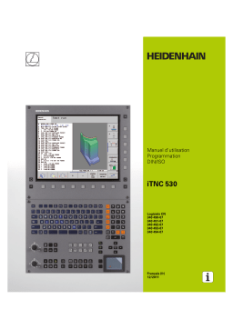 HEIDENHAIN iTNC 530/340 490-07 DIN/ISO CNC Control Manuel utilisateur