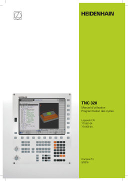 HEIDENHAIN TNC 320 (77185x-04) CNC Control Manuel utilisateur