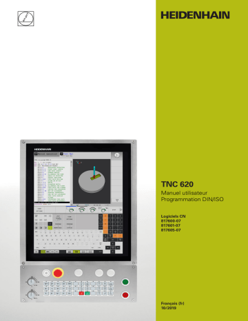 HEIDENHAIN TNC 620 (81760x-07) DIN/ISO CNC Control Manuel utilisateur | Fixfr