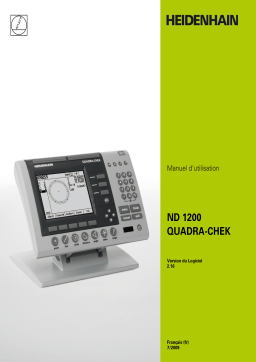 HEIDENHAIN ND 1200 QUADRA-CHEK SW 2.16 Unit Evaluation Electronic Manuel utilisateur