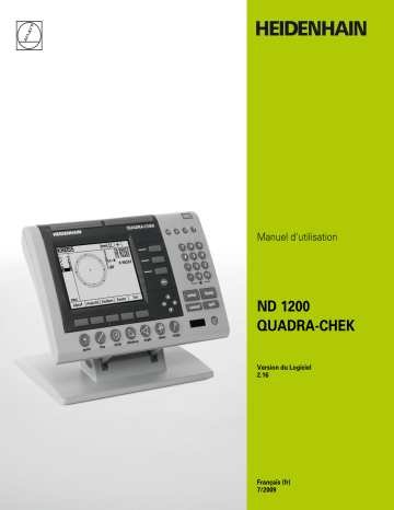 HEIDENHAIN ND 1200 QUADRA-CHEK SW 2.16 Unit Evaluation Electronic Manuel utilisateur | Fixfr