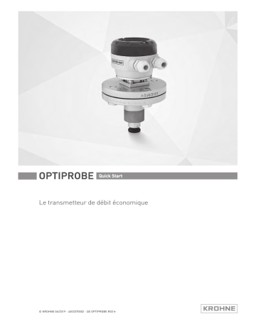 KROHNE OPTIPROBE Guide de démarrage rapide | Fixfr