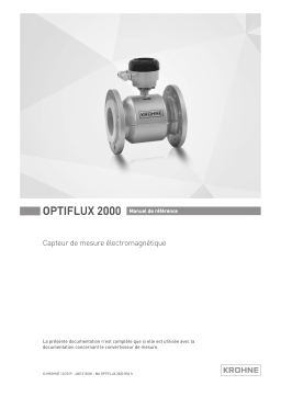 KROHNE OPTIFLUX 2000 Manuel utilisateur