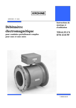 KROHNE TIDALFLUX 4110 PF Manuel utilisateur