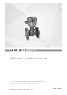 KROHNE OPTIFLUX 5000 Flange Guide de démarrage rapide