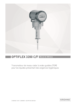KROHNE OPTIFLEX 3200 C/F Manuel utilisateur