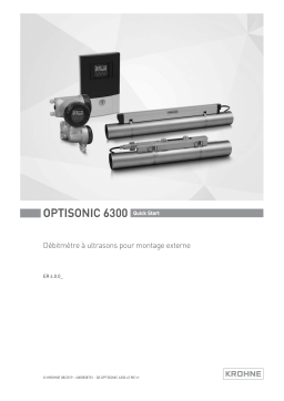 KROHNE OPTISONIC 6300 V2 (initial sensor rails) Guide de démarrage rapide