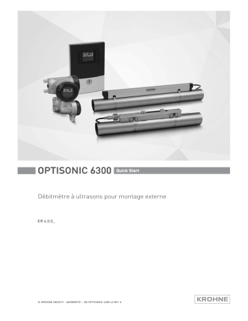 KROHNE OPTISONIC 6300 V2 (initial sensor rails) Guide de démarrage rapide | Fixfr