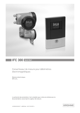 KROHNE ifc 300 Guide de démarrage rapide