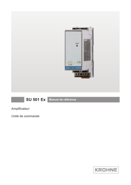 KROHNE SU 501 (OPTISWITCH) Ex Signal conditioning instrument Manuel du propriétaire