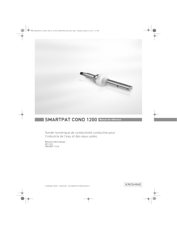 KROHNE SMARTPAT COND 1200 Manuel utilisateur | Fixfr