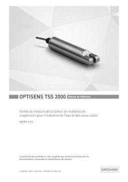 KROHNE OPTISENS TSS 2000 Manuel utilisateur