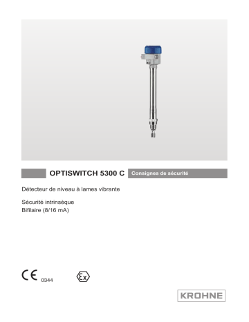 KROHNE OPTISWITCH 5300 ATEX Ex-i Manuel du propriétaire | Fixfr