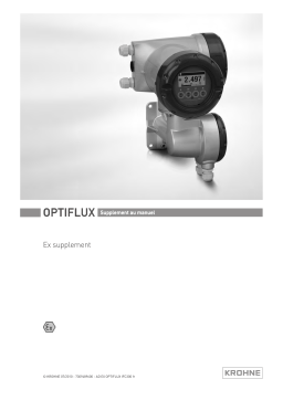 KROHNE OPTIFLUX 2000 | 4000 | 5000 | 6000 | 7000 Manuel du propriétaire