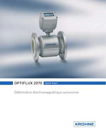 KROHNE OPTIFLUX 2070 Guide de démarrage rapide | Fixfr