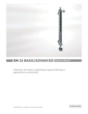 KROHNE BM 26 BASIC | ADVANCED Manuel utilisateur | Fixfr