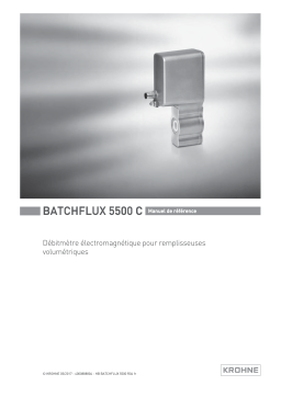 KROHNE BATCHFLUX 5500 C Manuel utilisateur