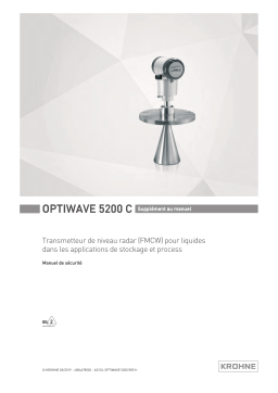 KROHNE OPTIWAVE 5200 C SIL Manuel du propriétaire