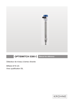 KROHNE OPTISWITCH 5300 C 2wire SIL Manuel du propriétaire