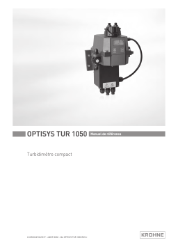 KROHNE OPTISYS TUR 1050 Manuel utilisateur