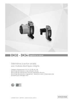 KROHNE DK 32 | DK 34 ATEX / IECEx Ex-nA | Ex-ec Manuel du propriétaire