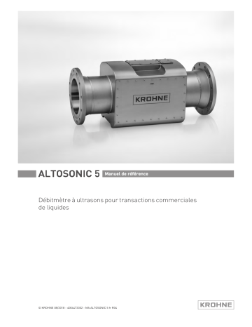 KROHNE ALTOSONIC 5 Manuel du propriétaire | Fixfr