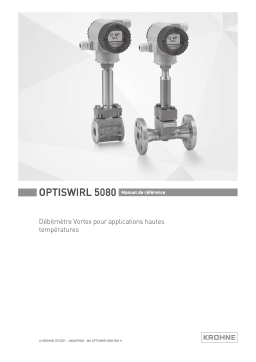 KROHNE OPTISWIRL 5080 Manuel utilisateur