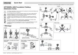 KROHNE OPTISWIRL 4200 FF Guide de démarrage rapide