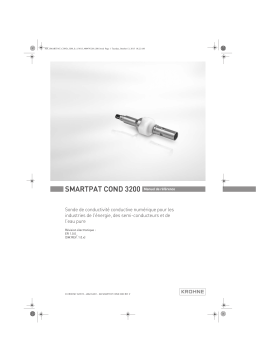 KROHNE SMARTPAT COND 3200 Manuel utilisateur