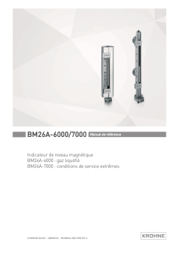 KROHNE BM26A-6000 | BM26A-7000 Manuel utilisateur